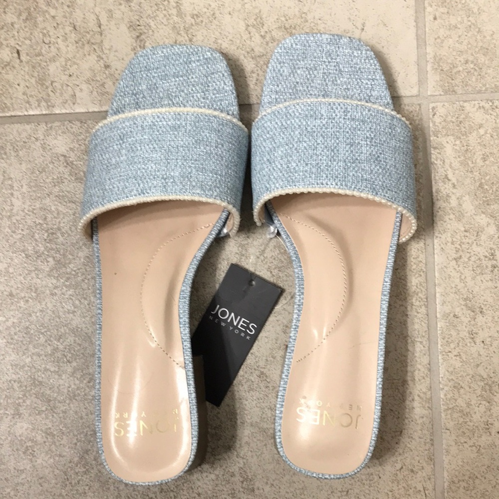 New blue and white shoes